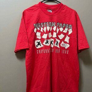 Men's Red Single Stitch XL T shirt